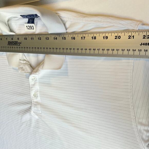 MG Golf Men Polo Shirt Size 2XL White Short Sleeve Private Club Collection - Picture 2 of 9